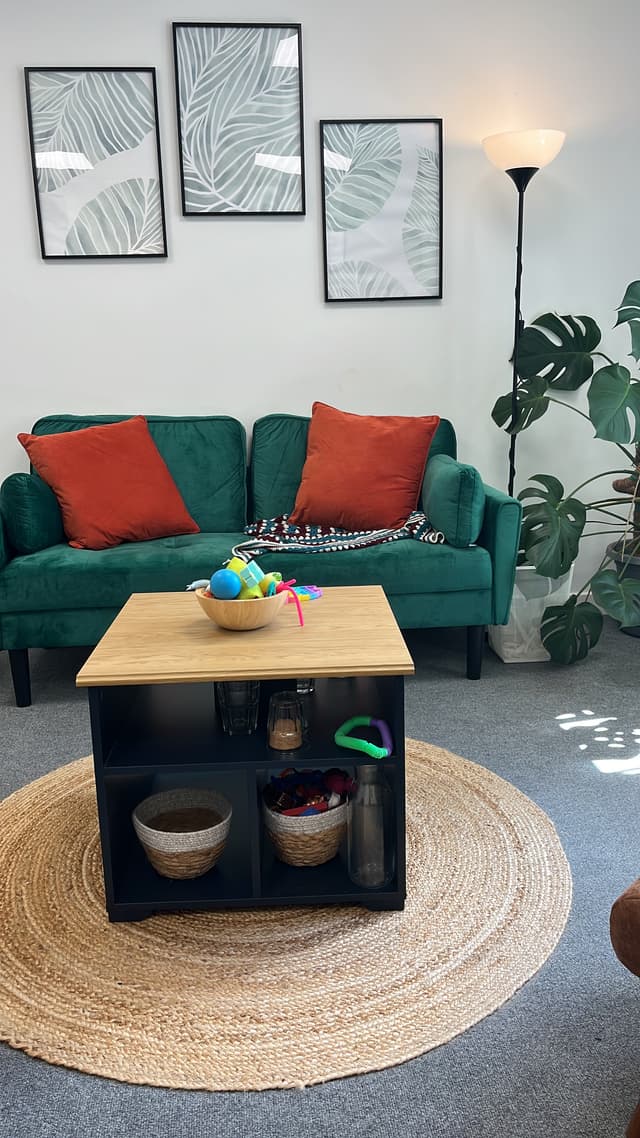 Talking therapy session for adults